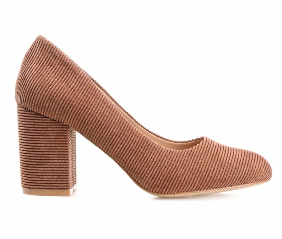 Block Heels * | Buy Women'S Journee Collection Fai Pumps Tan