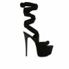 Platform Heels * | Hot Sale Women'S London Rag Bauble Platform Stiletto Sandals Black