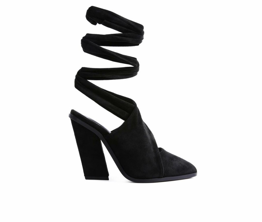 Block Heels * | Flash Sale Women'S London Rag Mama Fav Block Heel Mules Black