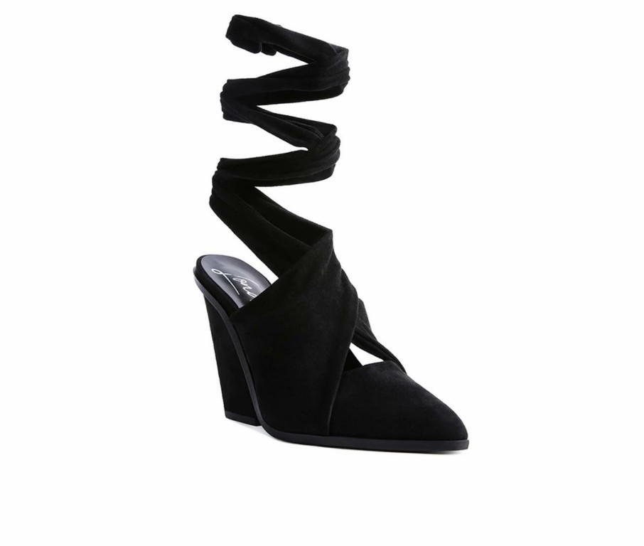 Block Heels * | Flash Sale Women'S London Rag Mama Fav Block Heel Mules Black