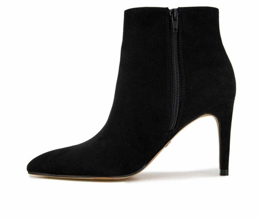 Heeled Boots * | Flash Sale Women'S Xoxo Tylie Stiletto Booties Black Micro