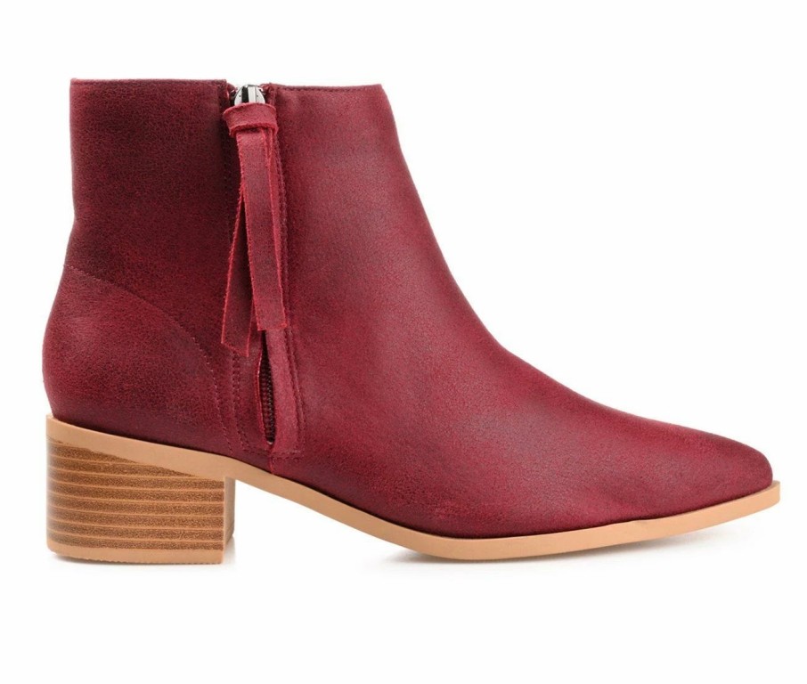 Heeled Boots * | Best Reviews Of Women'S Journee Collection Sadiya Booties Wine