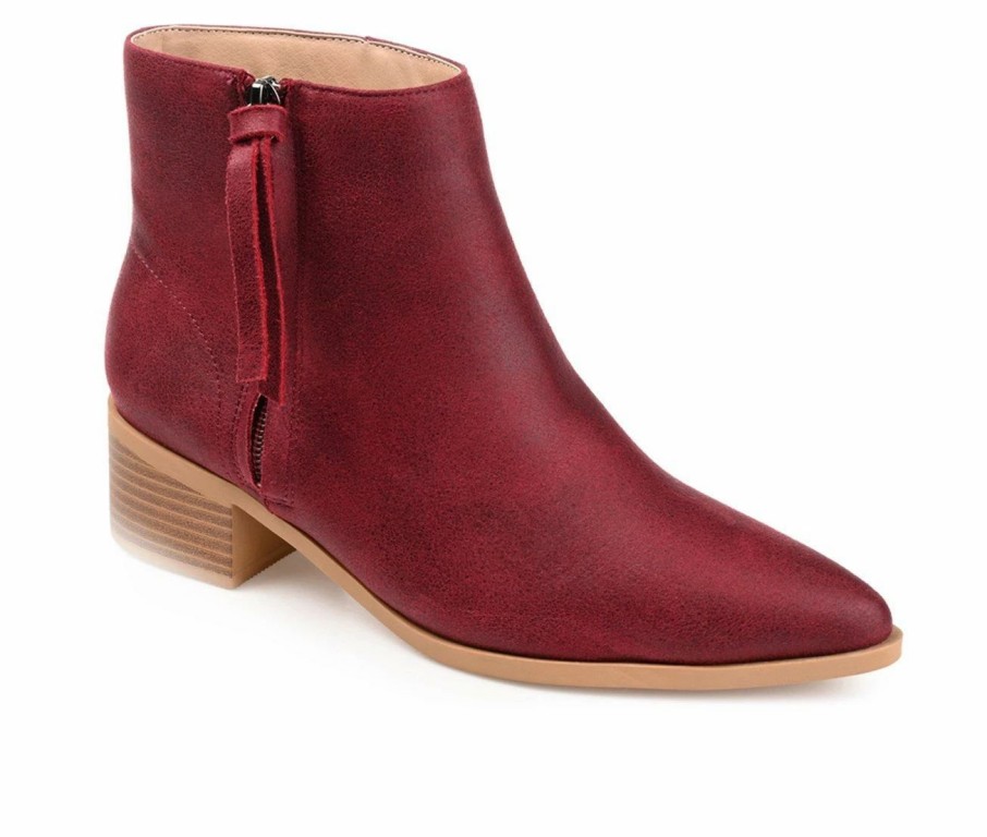 Heeled Boots * | Best Reviews Of Women'S Journee Collection Sadiya Booties Wine