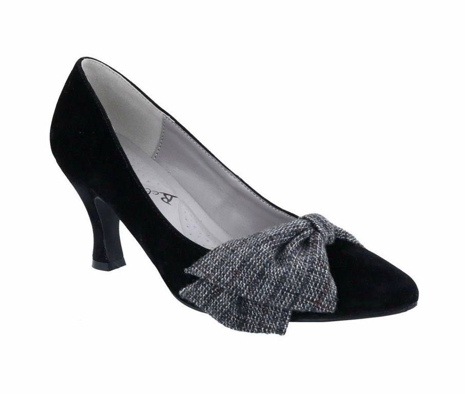 Pumps * | Discount Women'S Bellini Charm Plaid Pumps Black Velvet