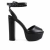 Platform Heels * | Brand New Women'S London Rag Roger Platform Dress Sandals Black