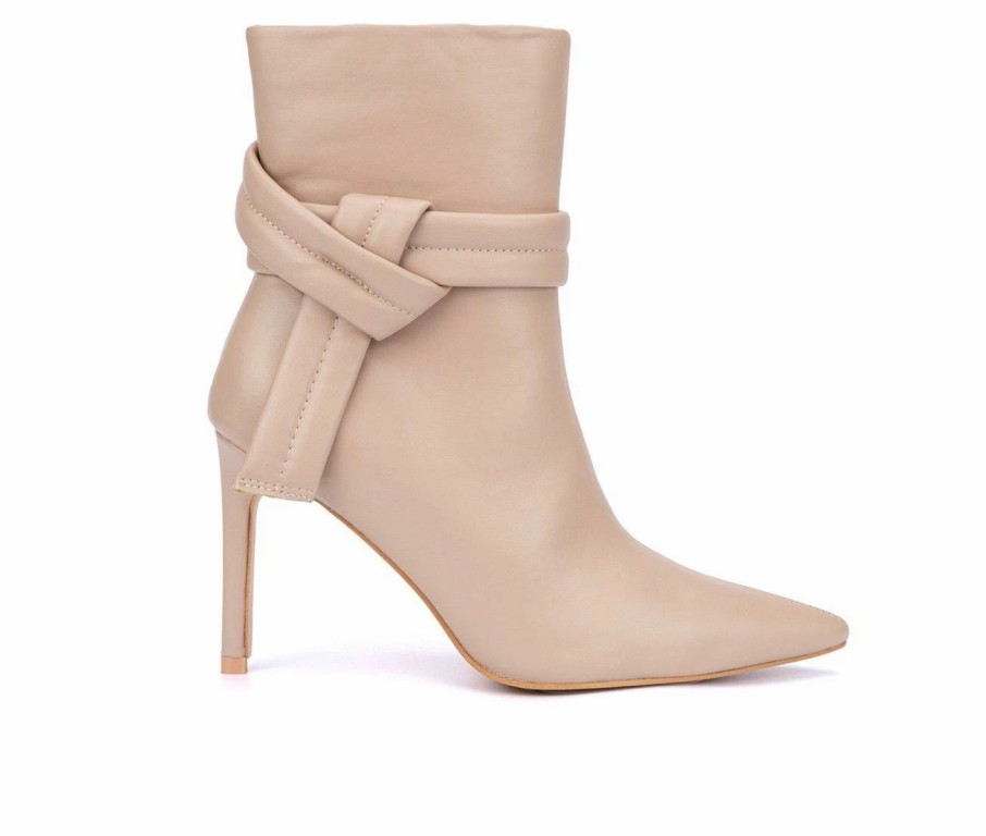 Heeled Boots * | Best Deal Women'S New York And Company Remy Booties Nude