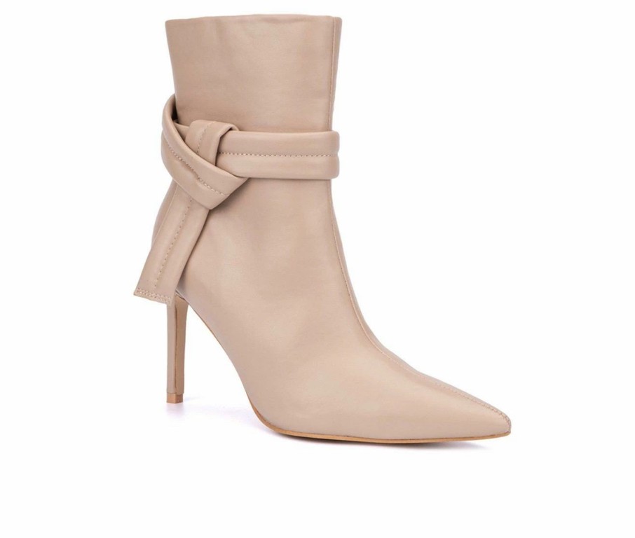 Heeled Boots * | Best Deal Women'S New York And Company Remy Booties Nude