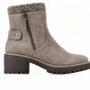 Ankle Boots And Booties * | Discount Women'S Cliffs By White Mountain Blasting Heeled Booties Stone Nubuck