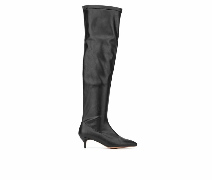 Heeled Boots * | Best Reviews Of Women'S New York And Company Ilaina Knee High Boots Black