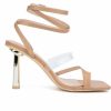 Stiletto Heels * | Best Deal Women'S Olivia Miller Sloane Dress Sandals Nude