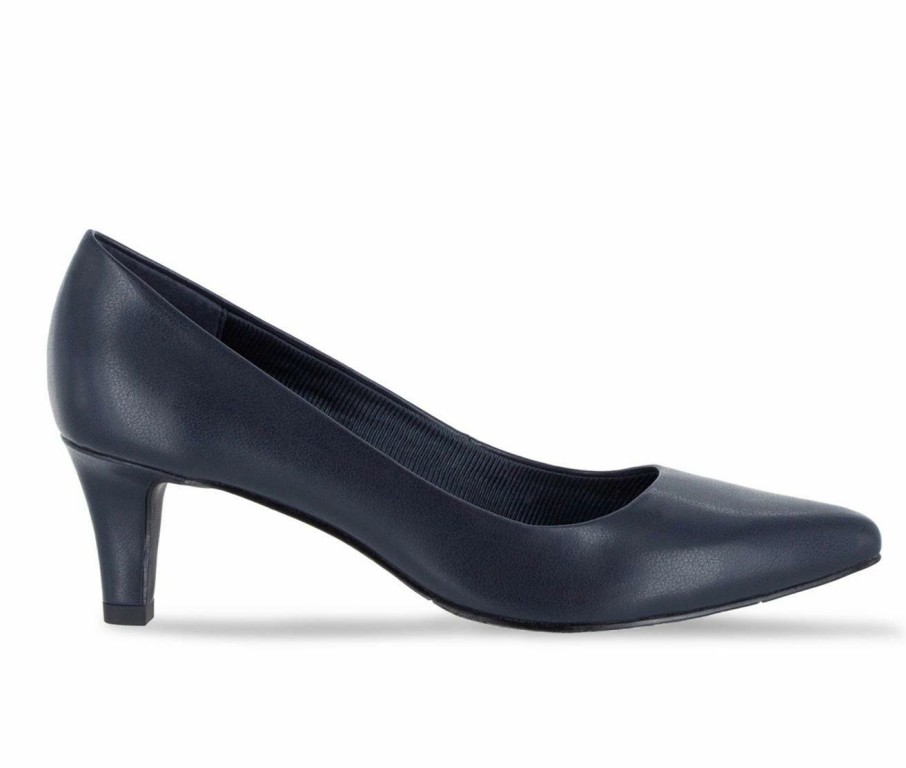 Pumps * | Deals Women'S Easy Street Pointe Pumps Navy