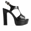 Platform Heels * | Deals Women'S Rag & Co Croft Platform Dress Sandals Black