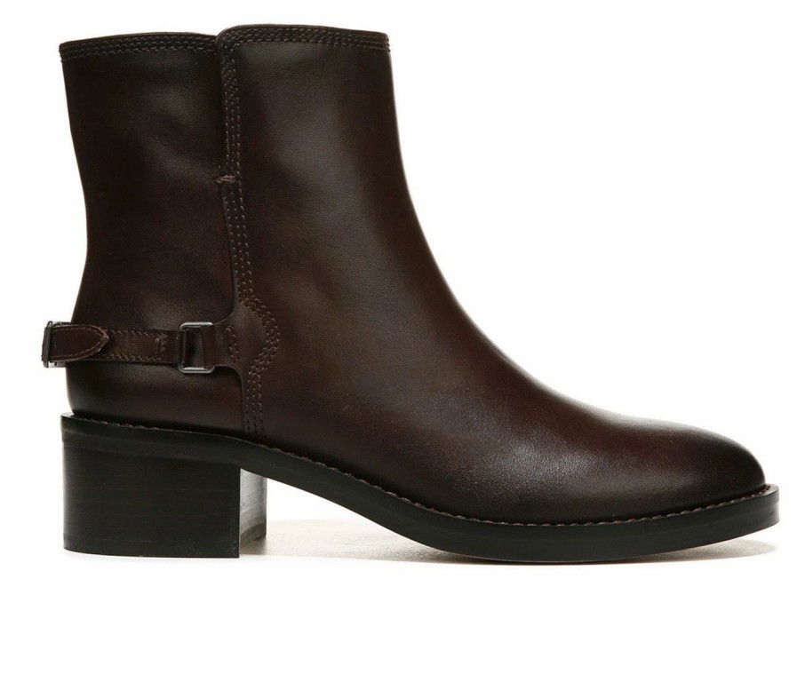 Ankle Boots And Booties * | Outlet Women'S Franco Sarto Colt Ankle Booties Dark Brown