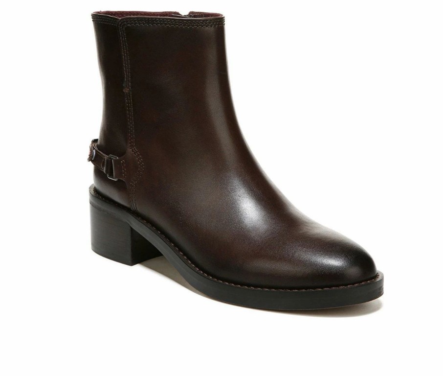 Ankle Boots And Booties * | Outlet Women'S Franco Sarto Colt Ankle Booties Dark Brown