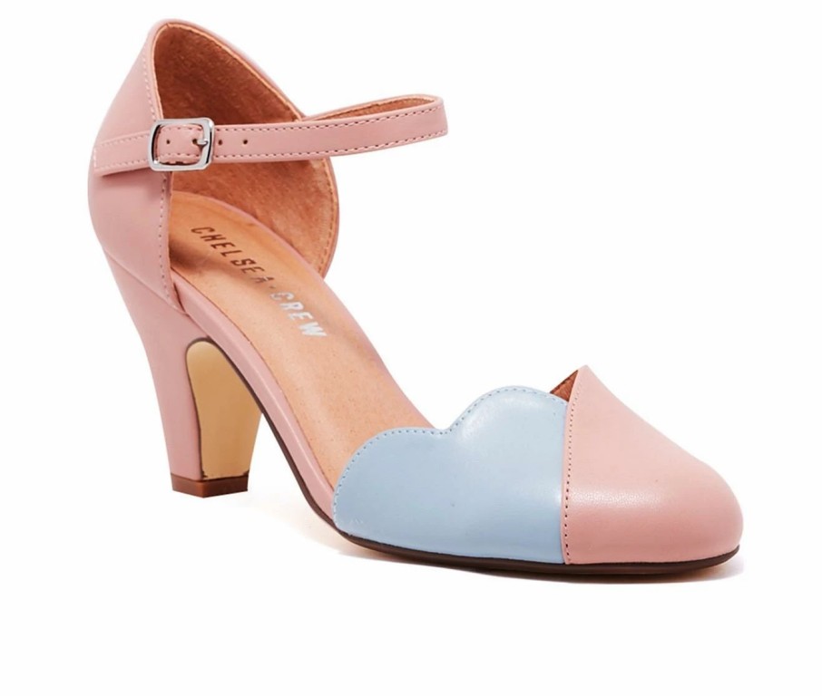 Pumps * | Brand New Women'S Chelsea Crew Lover Pumps Pink/Blue