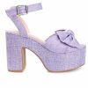 Platform Heels * | Best Deal Women'S Journee Collection Zenni Dress Sandals Purple