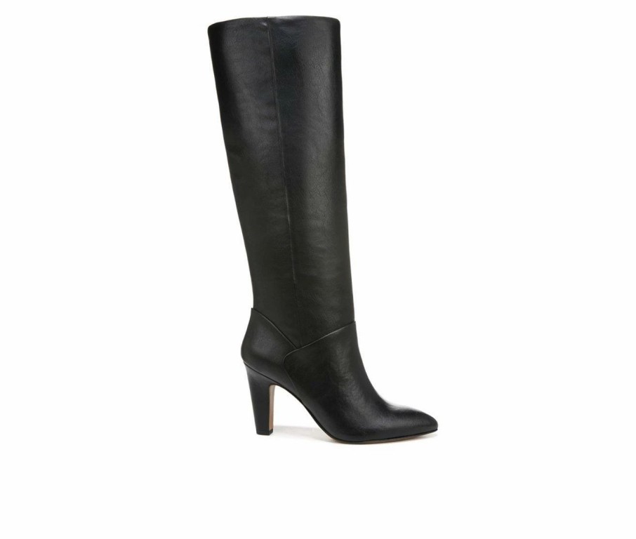 Heeled Boots * | New Women'S Franco Sarto Koko Wide Calf Knee High Heeled Boots Black