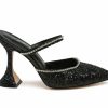 Pumps * | Budget Women'S London Rag Iris Pumps Black Glitter