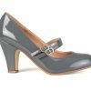 Block Heels * | Best Reviews Of Women'S Journee Collection Wendy Mary Jane Pumps Grey