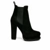 Heeled Boots * | Promo Women'S London Rag Spire Platform Block Heel Booties Black