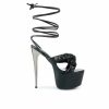 Platform Heels * | Best Reviews Of Women'S London Rag Pop Era Platform Stiletto Sandals Black