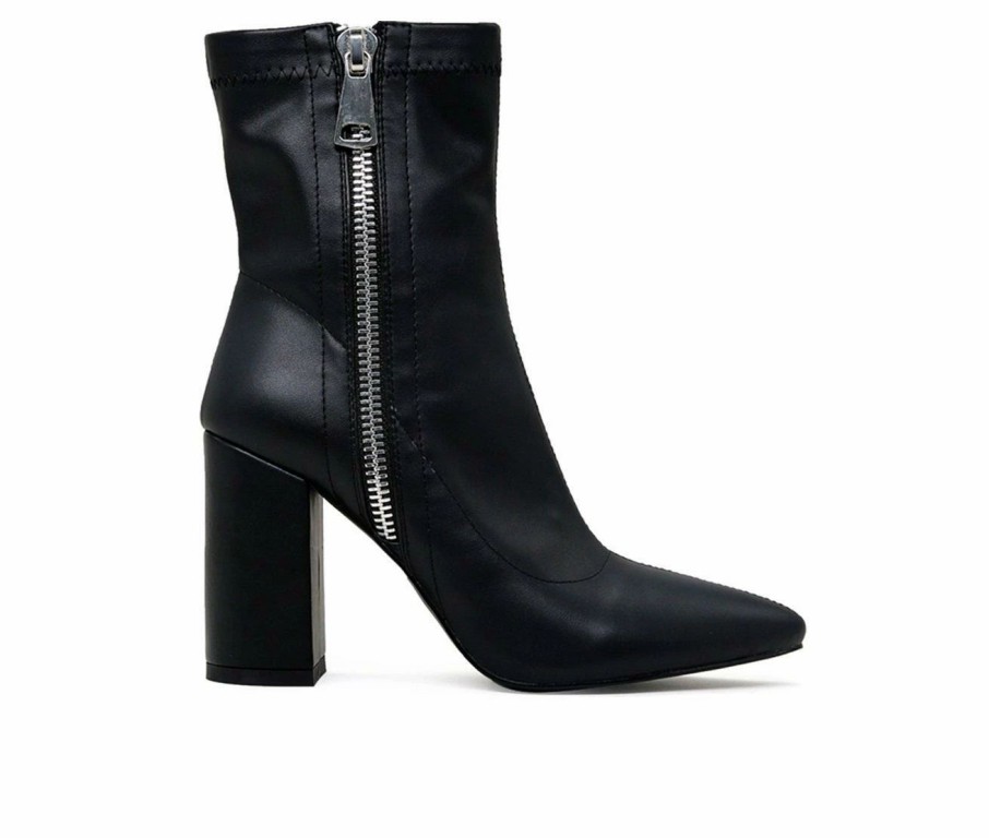 Heeled Boots * | Wholesale Women'S London Rag Valeria Heeled Booties Black