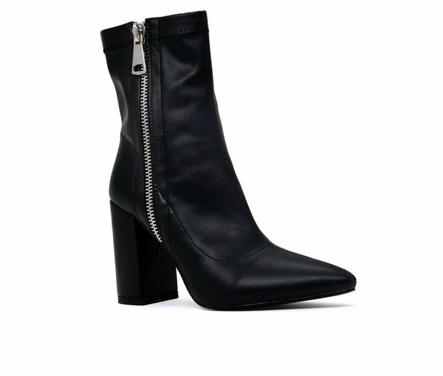 Heeled Boots * | Wholesale Women'S London Rag Valeria Heeled Booties Black