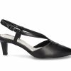 Pumps * | Budget Women'S Easy Street Finesse Special Occasion Shoes Black Snake