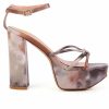 Platform Heels * | Outlet Women'S London Rag Prisma Platform Dress Sandals Latte