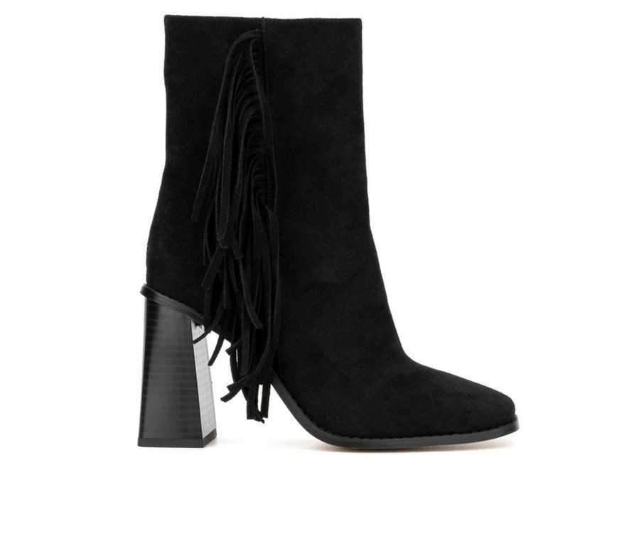 Heeled Boots * | New Women'S New York And Company Aarya Heeled Booties Black