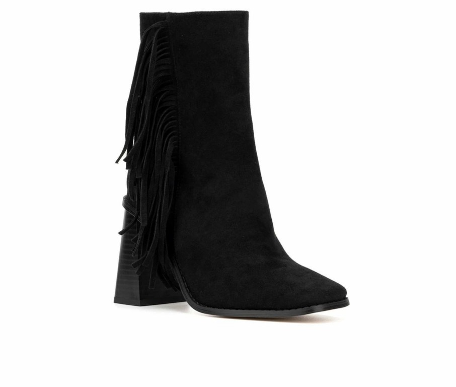 Heeled Boots * | New Women'S New York And Company Aarya Heeled Booties Black