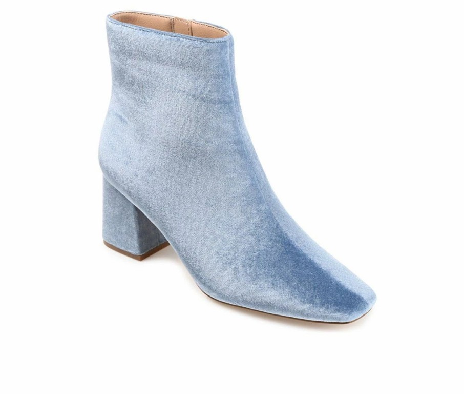 Heeled Boots * | Best Reviews Of Women'S Journee Collection Hazara Heeled Booties Blue