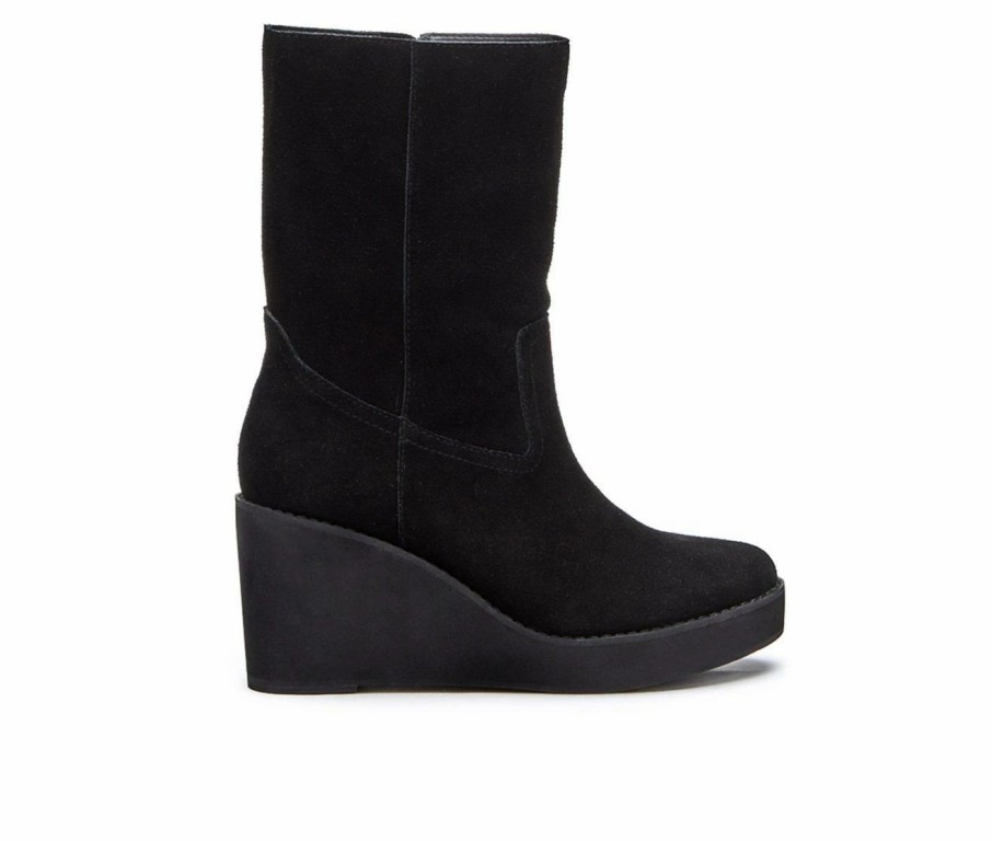 Heeled Boots * | Hot Sale Women'S Coconuts By Matisse Comet Platform Wedge Booties Black