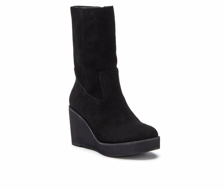 Heeled Boots * | Hot Sale Women'S Coconuts By Matisse Comet Platform Wedge Booties Black