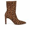 Ankle Boots And Booties * | Deals Women'S New York And Company Naomi Booties Leopard