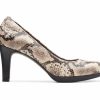 Stiletto Heels * | Cheap Women'S Clarks Adriel Viola Pumps Taupe Snake