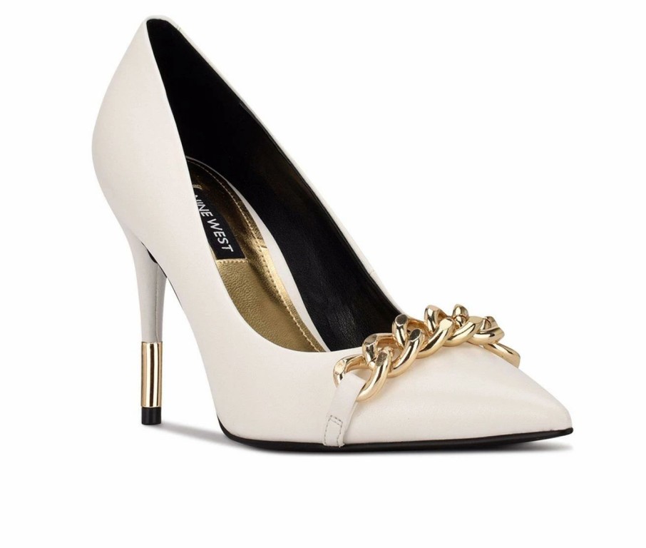 Pumps * | Cheapest Women'S Nine West Balan Pumps White