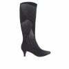 Heeled Boots * | Promo Women'S Impo Namora Sparkle Knee High Boots Black/Smoke