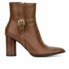 Heeled Boots * | Buy Women'S Torgeis London Heeled Ankle Booties Tan