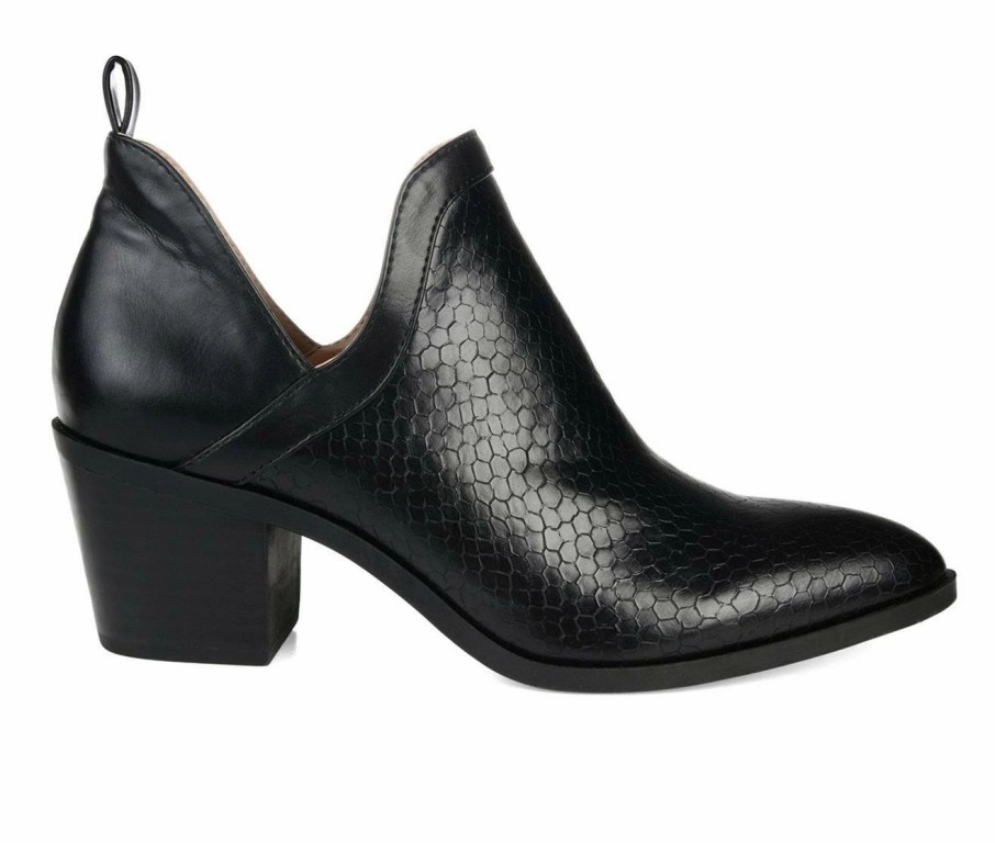 Ankle Boots And Booties * | Hot Sale Women'S Journee Collection Terri Side Slit Booties Black