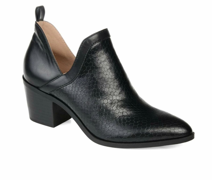 Ankle Boots And Booties * | Hot Sale Women'S Journee Collection Terri Side Slit Booties Black