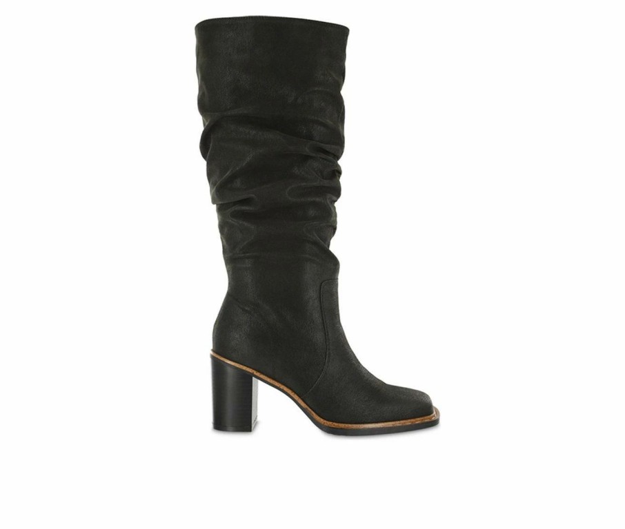 Knee High And Riding Boots * | Best Sale Women'S Mia Amore Viktorya Knee High Boots Black