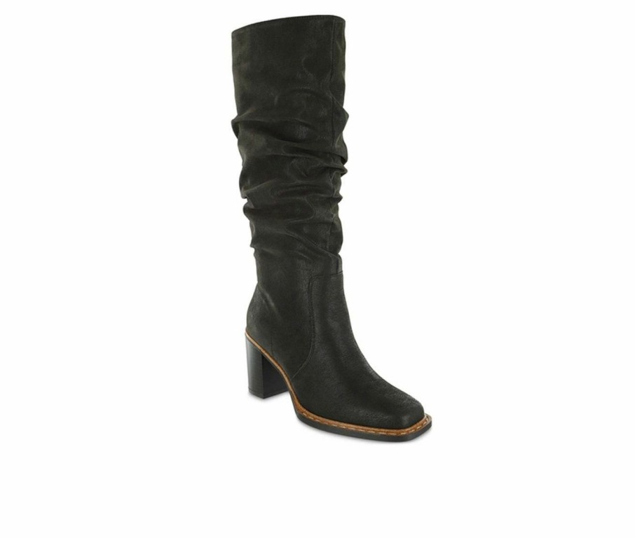 Knee High And Riding Boots * | Best Sale Women'S Mia Amore Viktorya Knee High Boots Black