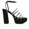 Platform Heels * | Best Reviews Of Women'S London Rag Trick Platform Dress Sandals Black