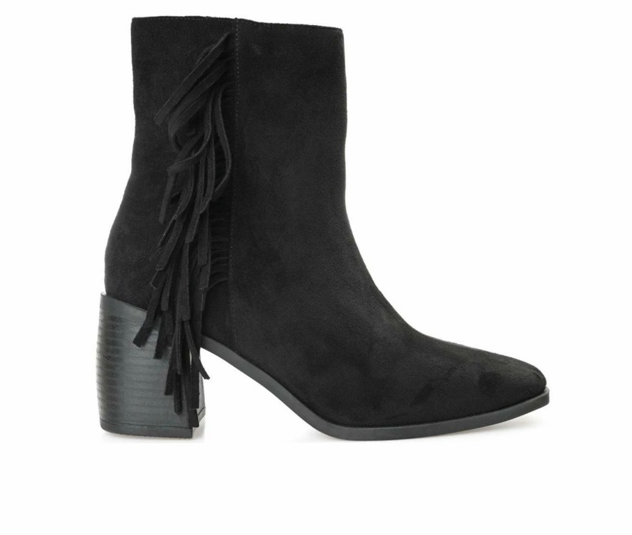 Heeled Boots * | Discount Women'S Journee Collection Noriah Block Heel Booties Black