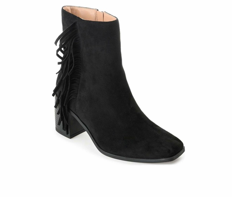 Heeled Boots * | Discount Women'S Journee Collection Noriah Block Heel Booties Black