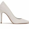 Pumps * | Discount Women'S Nine West Fresh Stiletto Pumps White Glitter