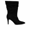 Stiletto Heels * | Flash Sale Women'S Fashion To Figure Fiona Wc Mid Calf Boots Black Wide