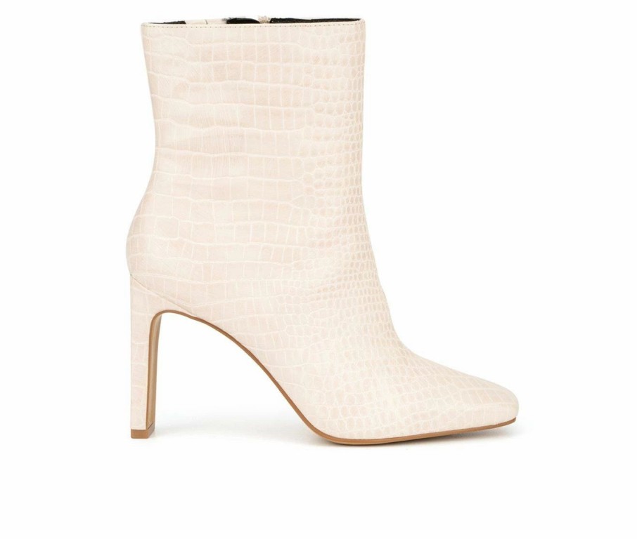 Ankle Boots And Booties * | Cheapest Women'S New York And Company Ivy Booties Bone