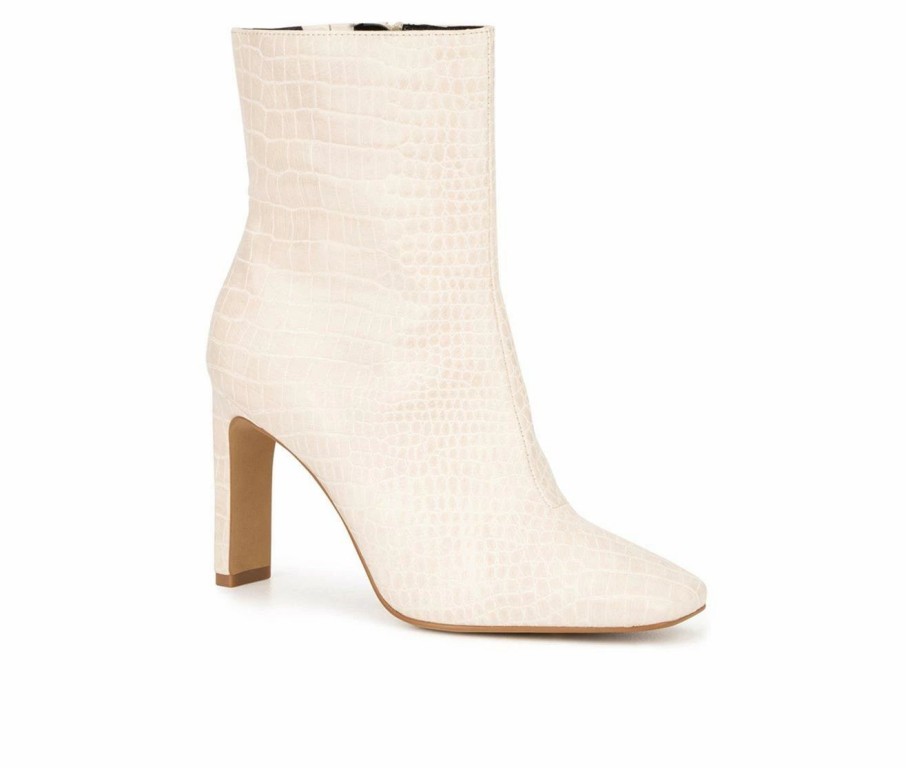 Ankle Boots And Booties * | Cheapest Women'S New York And Company Ivy Booties Bone